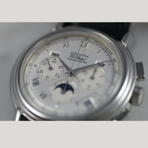 rare-watches-co-bordeaux-montres-occasion-bordeaux-zenith-chronomaster-el-primero-410-moonphase-daydate-silver-dial
