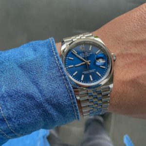 Rolex DateJust 126200 Neuve blue dial Jubilé
